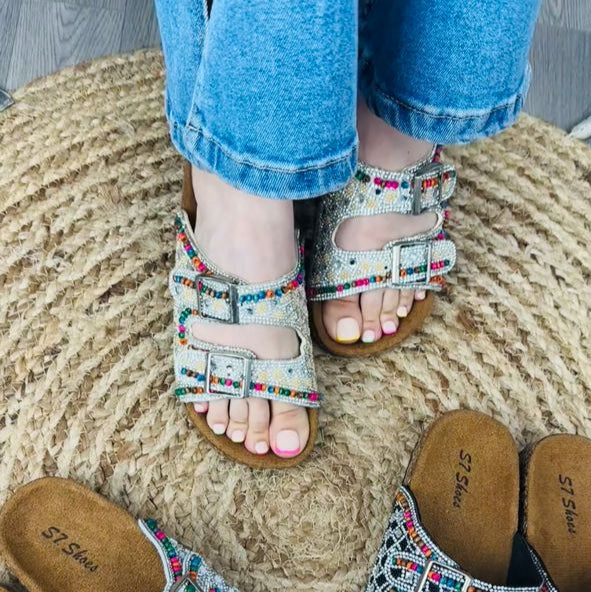 👡 صندل نسائي مرصّع بالأحجار 2025 -9