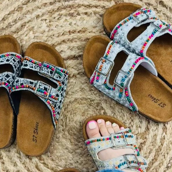 👡 صندل نسائي مرصّع بالأحجار 2025 -9