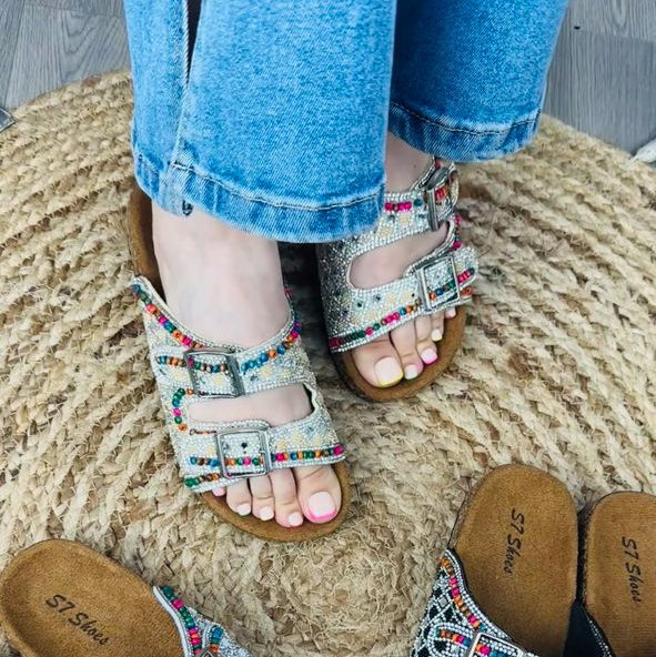 👡 صندل نسائي مرصّع بالأحجار 2025 -9